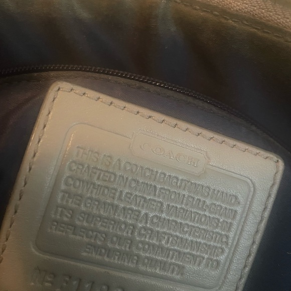 Coach Medium Metallic Grey Leather Vintage Bag - Picture 11 of 14